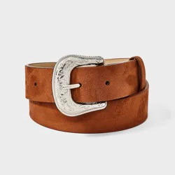 Girls' Suede Belt - art class™ Brown L