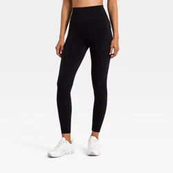 Women's Super Flex High-Rise 7/8 Pocketed Leggings - All In Motion™ AER53 Black M