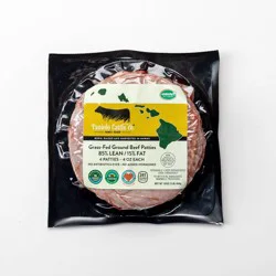 Paniolo Cattle Company Local Hawaii Ground Boneless Beef Patties - 4oz