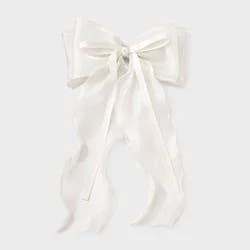 Girls' Organza and Satin Triple Layer Bow Barrette - art class™ Cream