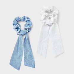 Girls' 2pk Striped Twister Set - art class™ Blue/White