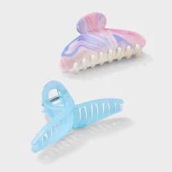 Girls' 2pk Pastel Claw Clip Set - art class™