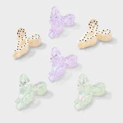 Girls' 6pk Bow Claw Clip Set - art class™
