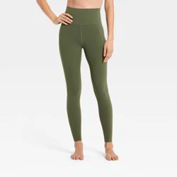 Women's Everyday Soft Ultra High-Rise Pocketed Leggings - All In Motion™ Dark Moss Green XL