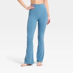 Women's Everyday Soft Ultra High-Rise Flare Leggings - All in Motion™ Steel Blue S