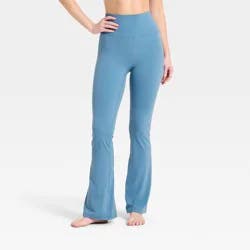 Women's Everyday Soft Ultra High-Rise Flare Leggings - All in Motion™ Steel Blue M