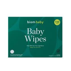 Biom 99% Water Hypoallergenic Baby Wipes - Fragrance Free - 720ct: Face & Body Application, Refill Pouch, With Aloe & Vitamin E
