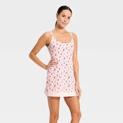 Women's Knit Strappy Active Dress - All In Motion™ Light Pink Floral S