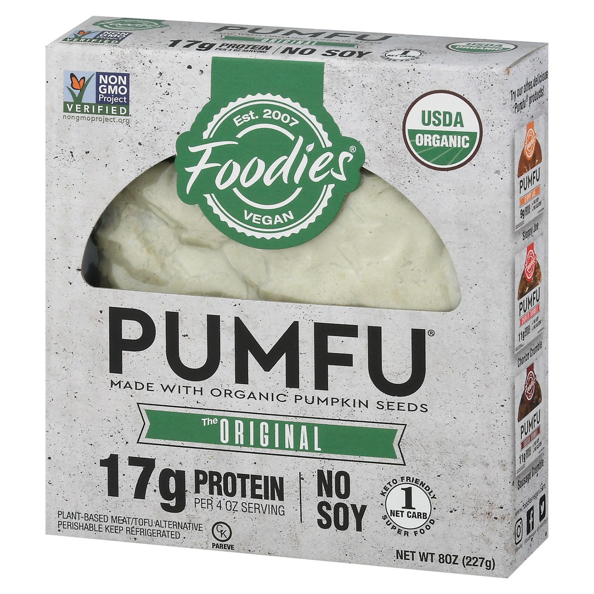 slide 5 of 9, Foodies Vegan Pumfu, 1 ct