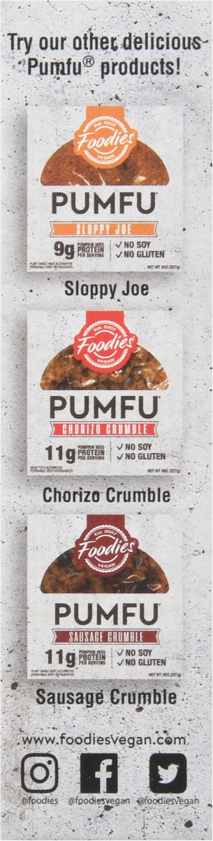 slide 3 of 9, Foodies Vegan Pumfu, 1 ct