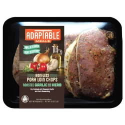 AdapTable Meals Garlic & Herb Boneless Pork Loin Chops