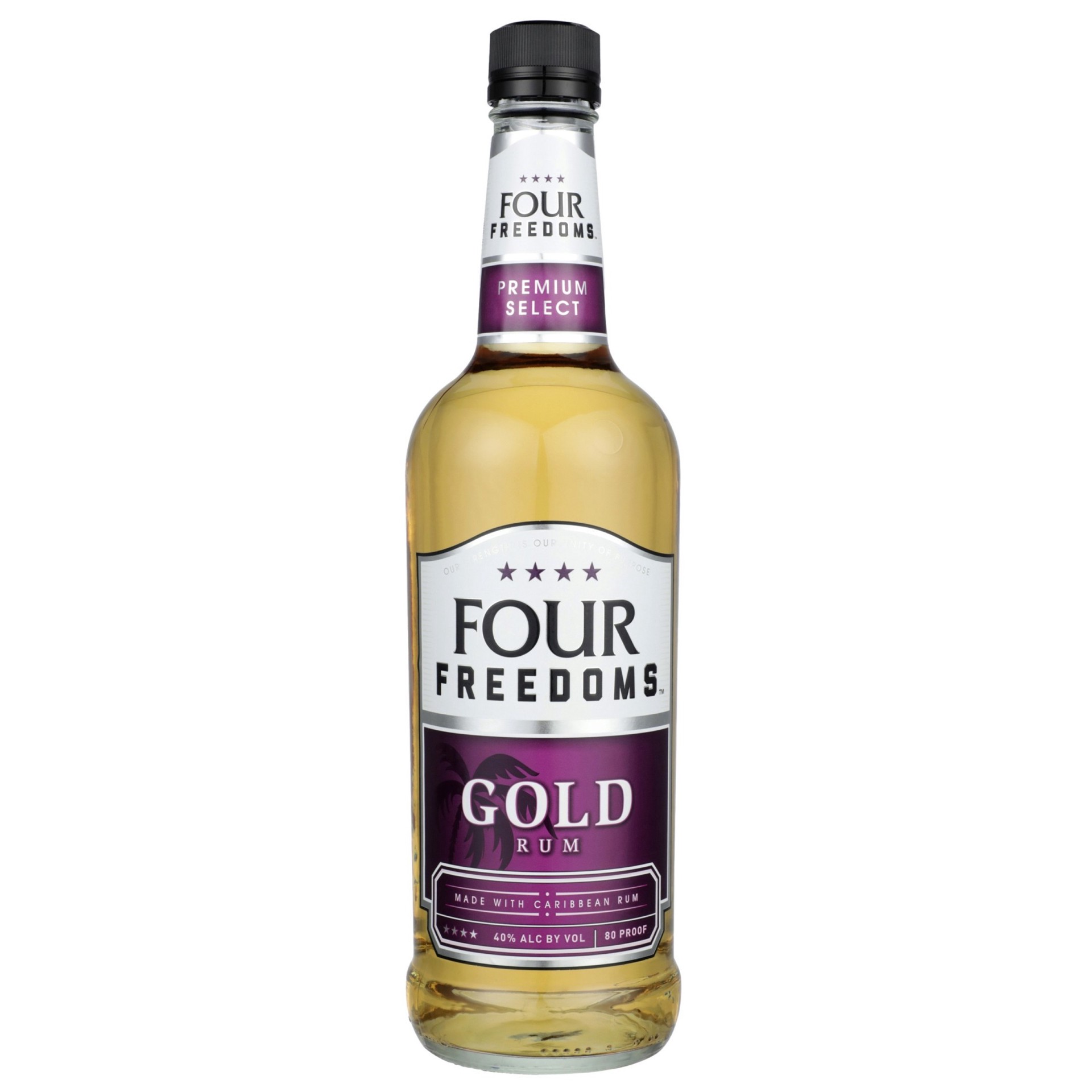 slide 1 of 2, Four Freedoms Gold Rum, 750 ml