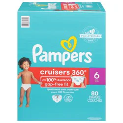 Pampers Cruisers 360 Diapers Size 6 80 Count