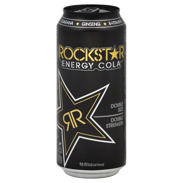 slide 1 of 1, Rockstar Cola Energy Drink, 16 oz