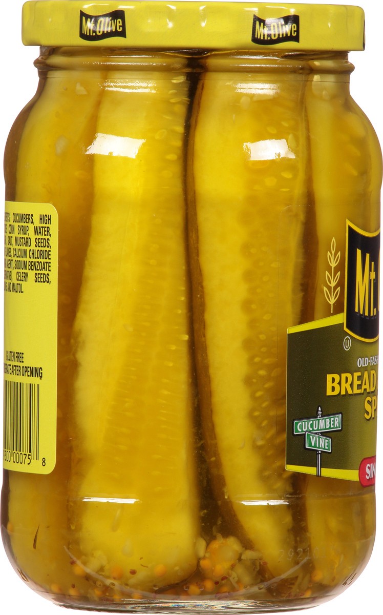 slide 4 of 11, Mt. Olive Old Fashioned Sweet Pickle Bread & Butter Spears, 16 oz