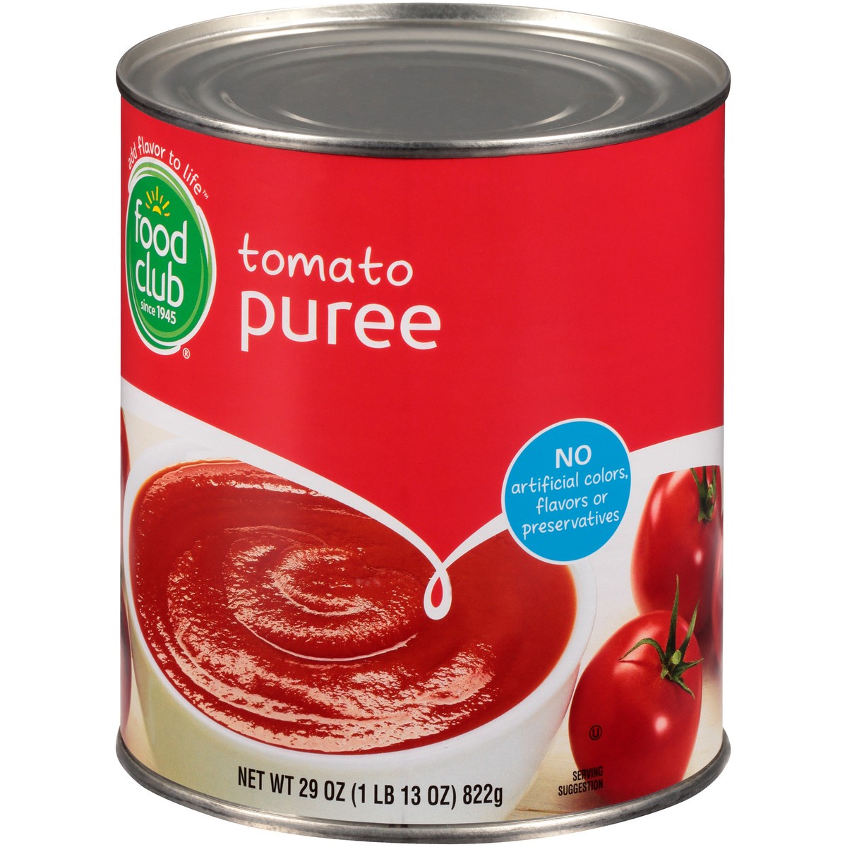 slide 3 of 9, Food Club Tomato Puree, 29 oz