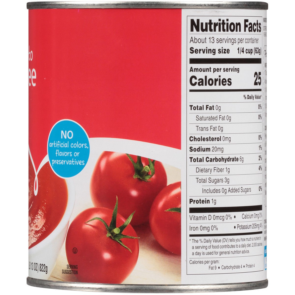 slide 5 of 9, Food Club Tomato Puree, 29 oz