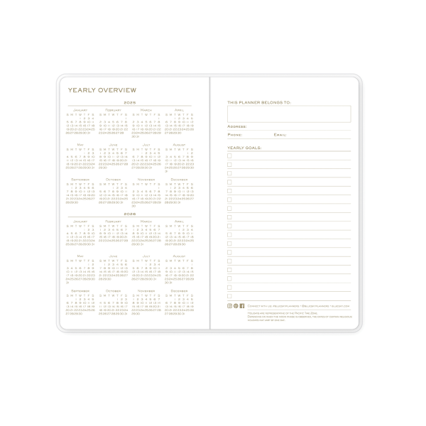 slide 5 of 6, 2025-2026 Blue Sky Monthly Planning Calendar, 3-5/8"" X 6-1/8"", Palm Reader Clear, January To December, 148986, 1 ct