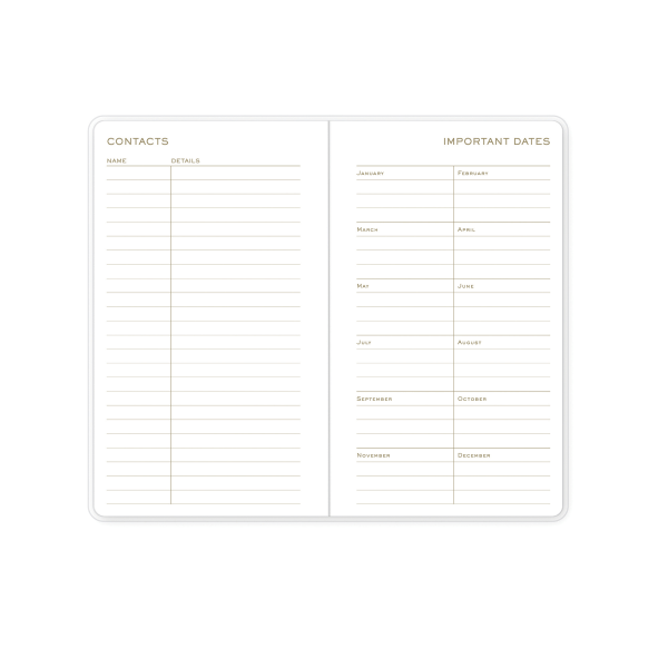 slide 3 of 6, 2025-2026 Blue Sky Monthly Planning Calendar, 3-5/8"" X 6-1/8"", Palm Reader Clear, January To December, 148986, 1 ct