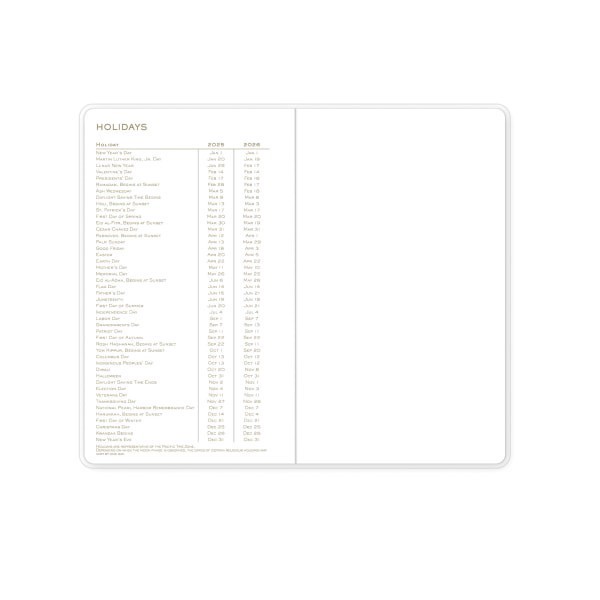 slide 2 of 6, 2025-2026 Blue Sky Monthly Planning Calendar, 3-5/8"" X 6-1/8"", Palm Reader Clear, January To December, 148986, 1 ct