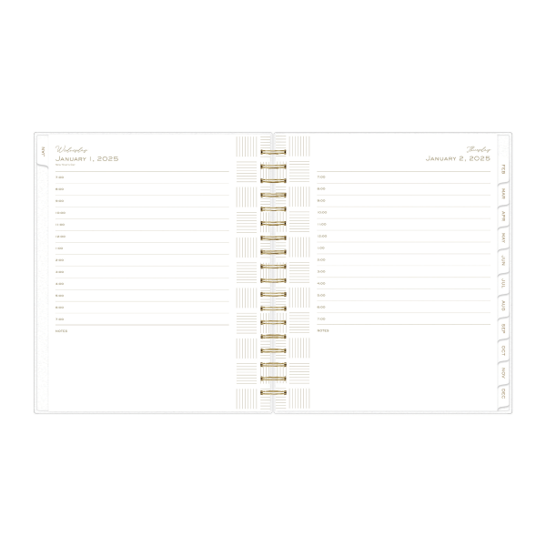 slide 8 of 8, Blue Sky 2025 Day Designer Daily/Monthly Planning Calendar, 8"" X 10"", Soft Blue, January 2025 To December 2025, 1 ct