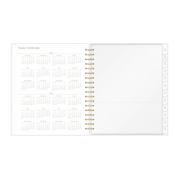slide 7 of 8, Blue Sky 2025 Day Designer Daily/Monthly Planning Calendar, 8"" X 10"", Soft Blue, January 2025 To December 2025, 1 ct