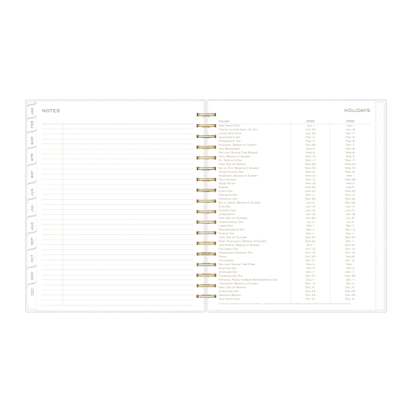 slide 3 of 8, Blue Sky 2025 Day Designer Daily/Monthly Planning Calendar, 8"" X 10"", Soft Blue, January 2025 To December 2025, 1 ct
