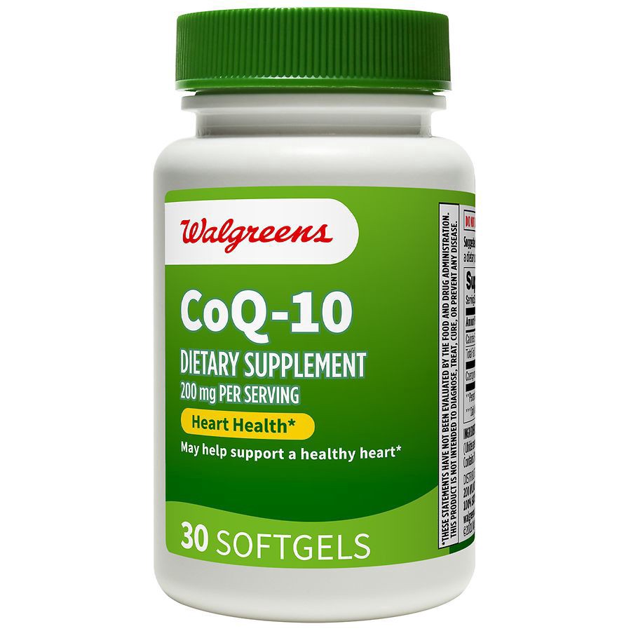 slide 1 of 5, Walgreens CoQ-10 200 mg Softgels, 30 ct