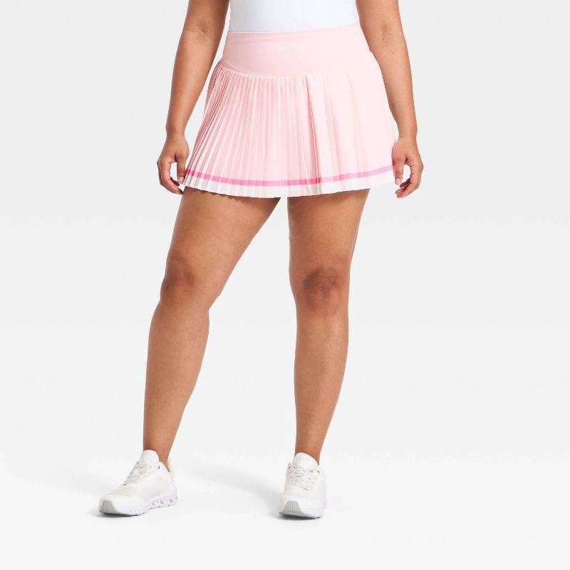 slide 5 of 6, Women's Woven High-Rise Pleated Skort - All In Motion™ Light Pink M, 1 ct