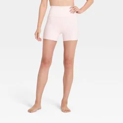 Women's Everyday Soft Ultra High-Rise Bike Shorts 4" - All In Motion™ Light Pink XXL