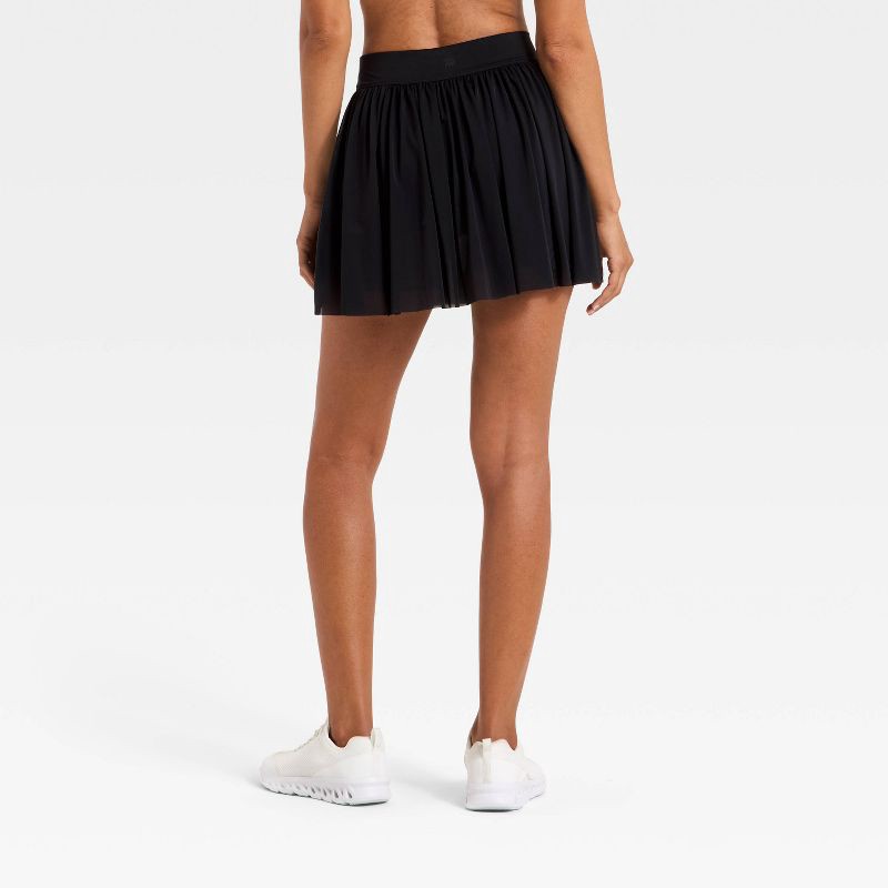 slide 2 of 6, Women's High-Rise Mesh Skort - All In Motion™ Black XS, 1 ct