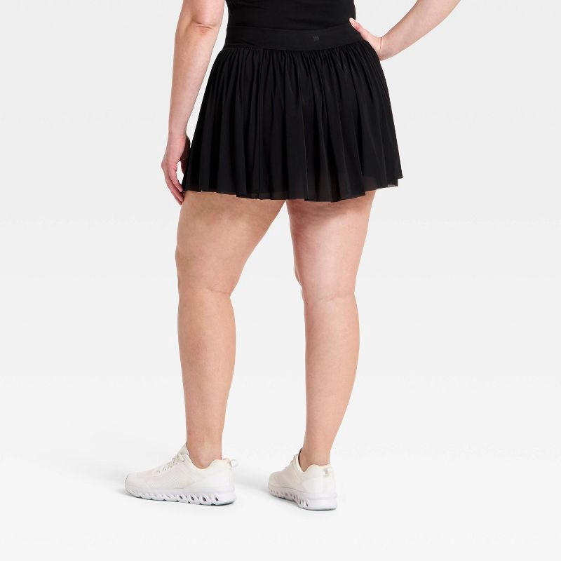 slide 6 of 6, Women's High-Rise Mesh Skort - All In Motion™ Black XS, 1 ct