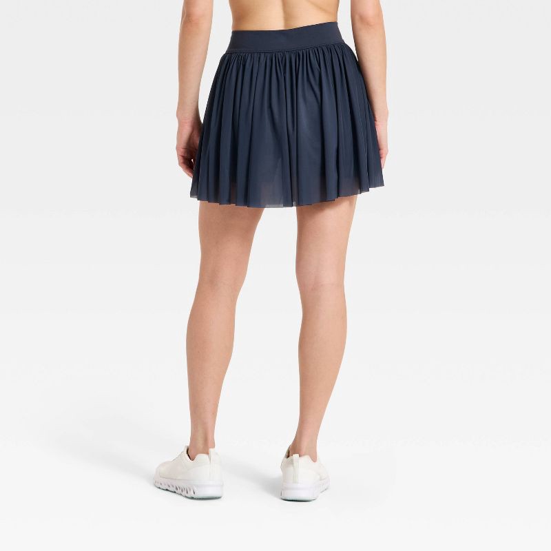 slide 2 of 6, Women's High-Rise Mesh Skort - All In Motion™ Navy Blue L, 1 ct