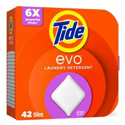 Tide EVO Spring Blast Laundry Detergent Tablets - 42ct: Odor Control, Cold Water Detergent, Bleach-Free
