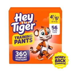 Hey Tiger Disposable Training Pants - 4T-5T - 56ct