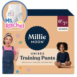 Millie Moon Ms Rachel Disposable Training Pants Size - 6T-7T 40ct: Diaper Weight Range 43 to 68 lbs
