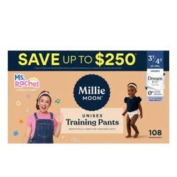 Millie Moon Ms Rachel Disposable Training Pants - Size 3T-4T - 108ct