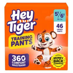 Hey Tiger Disposable Training Pants - 5T-6T - 46ct