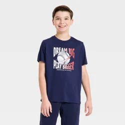 Boys' Active Graphic T-Shirt - All In Motion™ Dark Blue XL