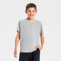 Boys' Short Sleeve Active T-Shirt - All In Motion™ Heather Black S