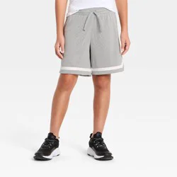 Boys' 'At the Knee' Court Active Shorts - All In Motion™ Light Gray M