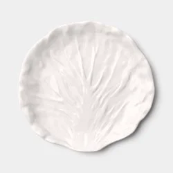 8.75" Stoneware Radicchio Salad Plate White - Threshold™