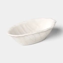 5 fl oz Stoneware Radicchio Dip Bowl White - Threshold™