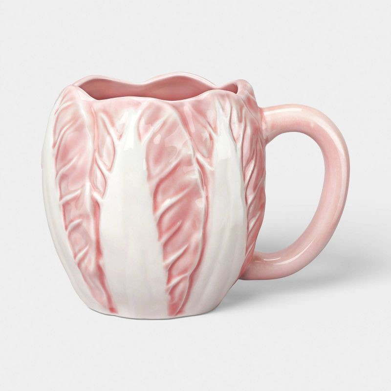 slide 1 of 3, 15 fl oz Stoneware Radicchio Mug Pink - Threshold™, 15 fl oz