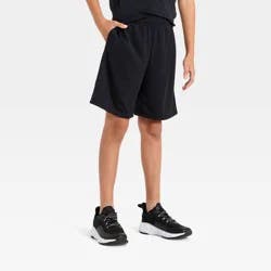 Boys' 'At the Knee' Active Mesh Shorts - All In Motion™ Black M