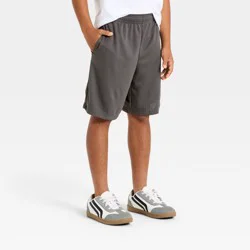 Boys' 'At the Knee' Active Mesh Shorts - All In Motion™ Dark Gray XL