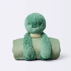 Plush Blanket with Soft Toy - Turtle - Cloud Island™: Zoo Animal Theme, 40" Height, 1.12 Lbs