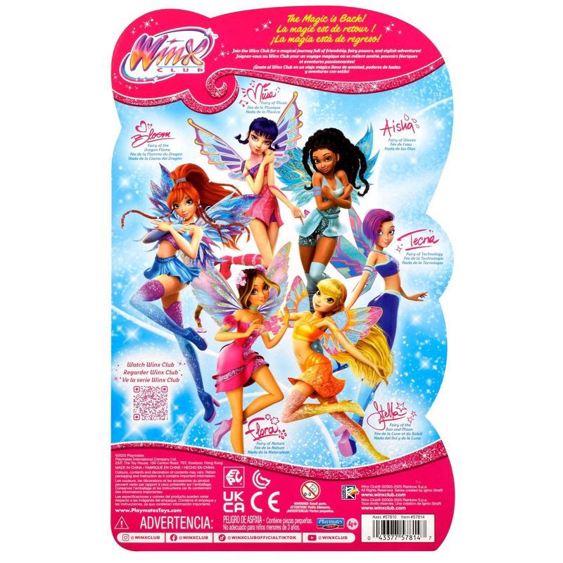 slide 9 of 10, Winx Club Stella Fairy 10.5" Fashion Doll with Glitter Outfit and Removable Wings, 1 ct