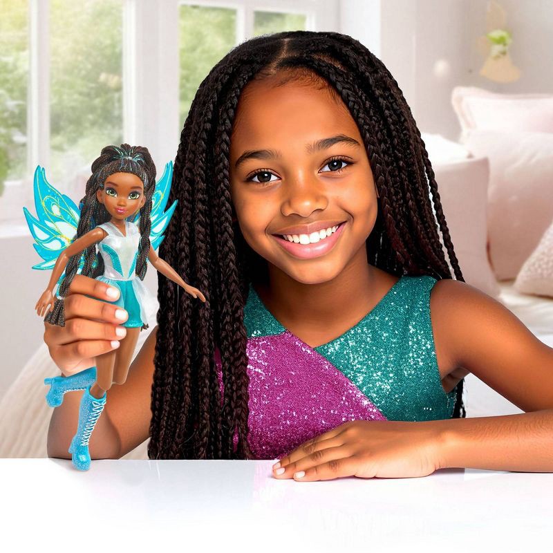 slide 2 of 10, Winx Club Aisha Fairy 10.5" Fashion Doll with Glitter Outfit and Removable Wings, 1 ct
