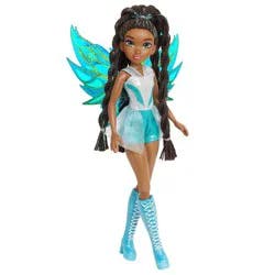 Winx Club Aisha Fairy 10.5" Fashion Doll with Glitter Outfit and Removable Wings